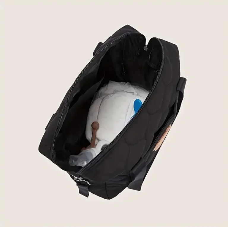 Bandolera parental negra de gran capacidad – Bolsa práctica para padres - imagen 2