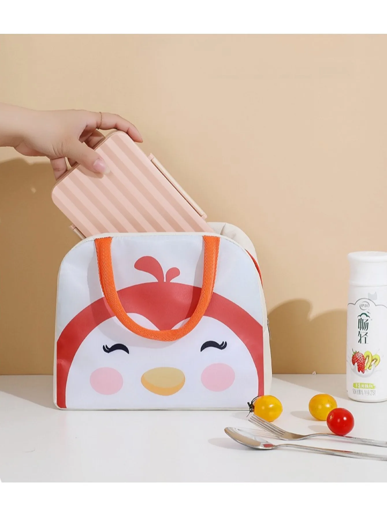 Lonchera aislada para bebé con diseño de animales – Impermeable - imagen 2