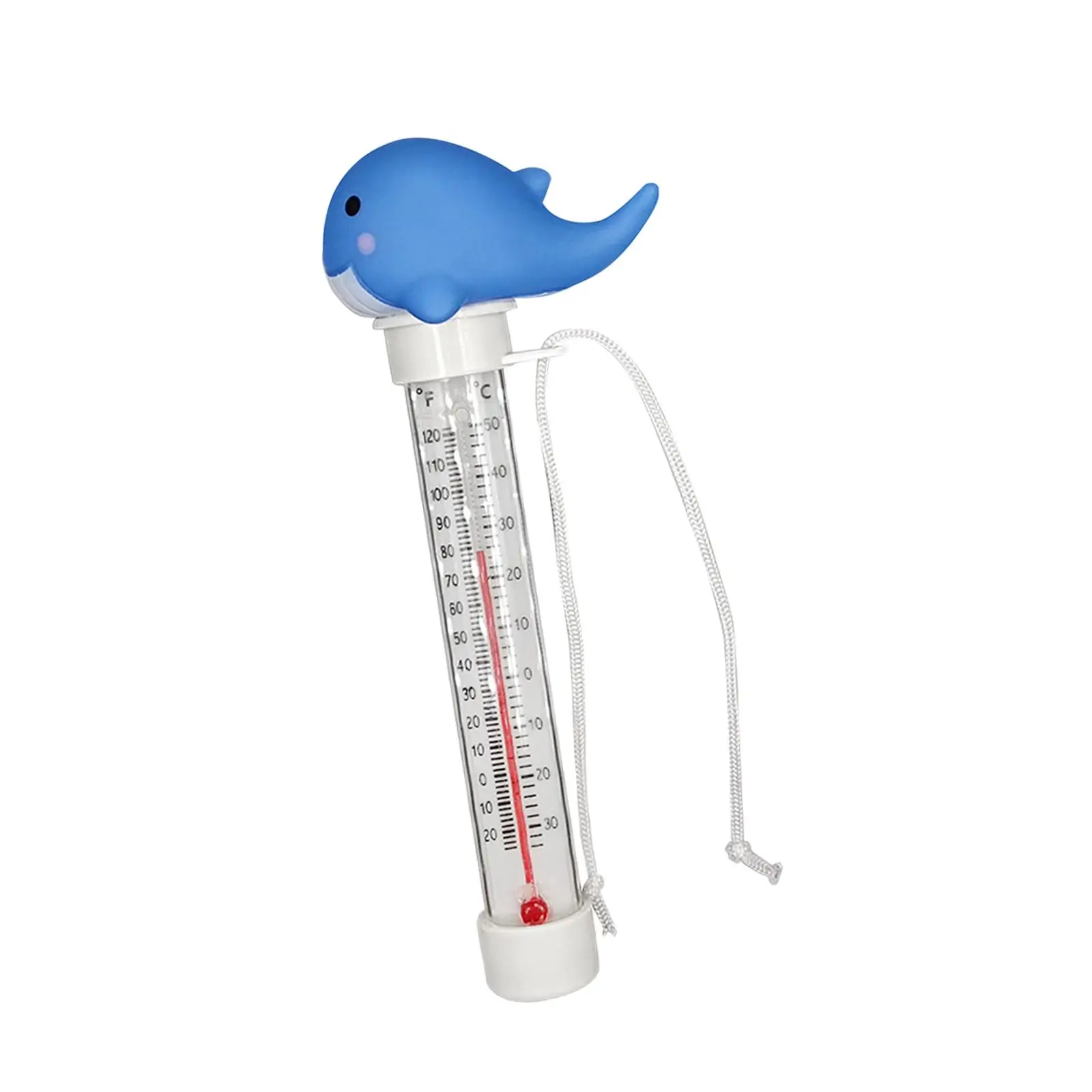 Termómetro flotante para piscina de pato, PVC, fácil lectura, gran escala para bañeras de bebé, estanque de peces, bañeras de agua - imagen 5