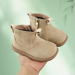 Botas de nieve infantiles con suela suave para otoño e invierno
