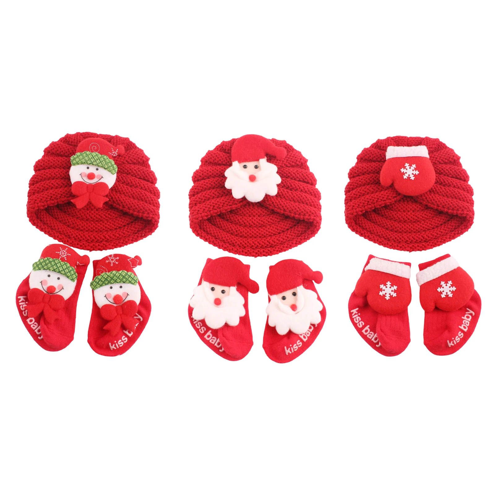 Tregren gorro bebé invierno con turbante y calcetines - imagen 2