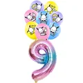 17pcs balloons 9