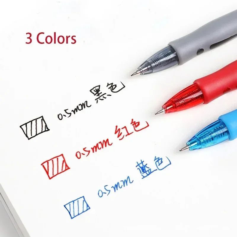 Bolígrafos gel retráctiles con tinta negra, roja y azul - imagen 3