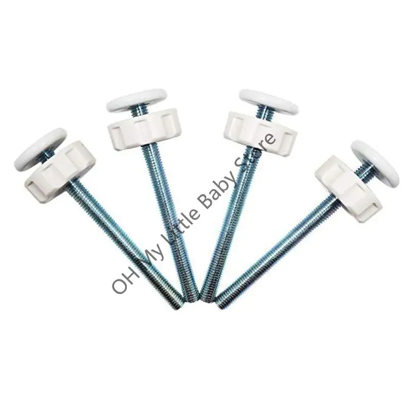 M76C 4 ​​unids/pack núcleo acero tornillo tuerca escalera arreglar mascotas bebé seguridad barra puerta resistente seguro - imagen 2