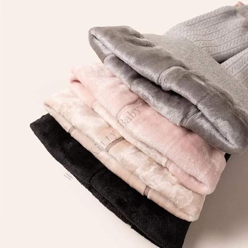 XXFE Polainas de invierno forradas para niños – Elásticas y cálidas