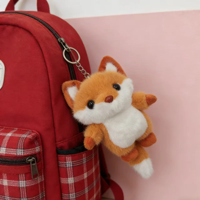Llavero de peluche de zorro para mochila – regalo infantil - imagen 4