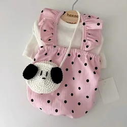 Vestido rosa con lunares para perros – Ropa veraniega mascotas