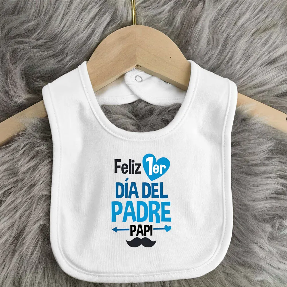 Babero con estampado para bebé, ropa para eructar para niño pequeño, babero de algodón blanco para alimentación - imagen 4