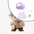 white clotheshat bag