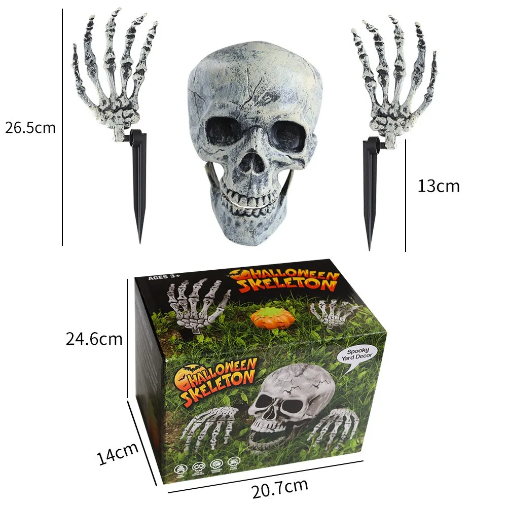 Cráneo de plástico Halloween – Adorno fantasma para bebé - imagen 4