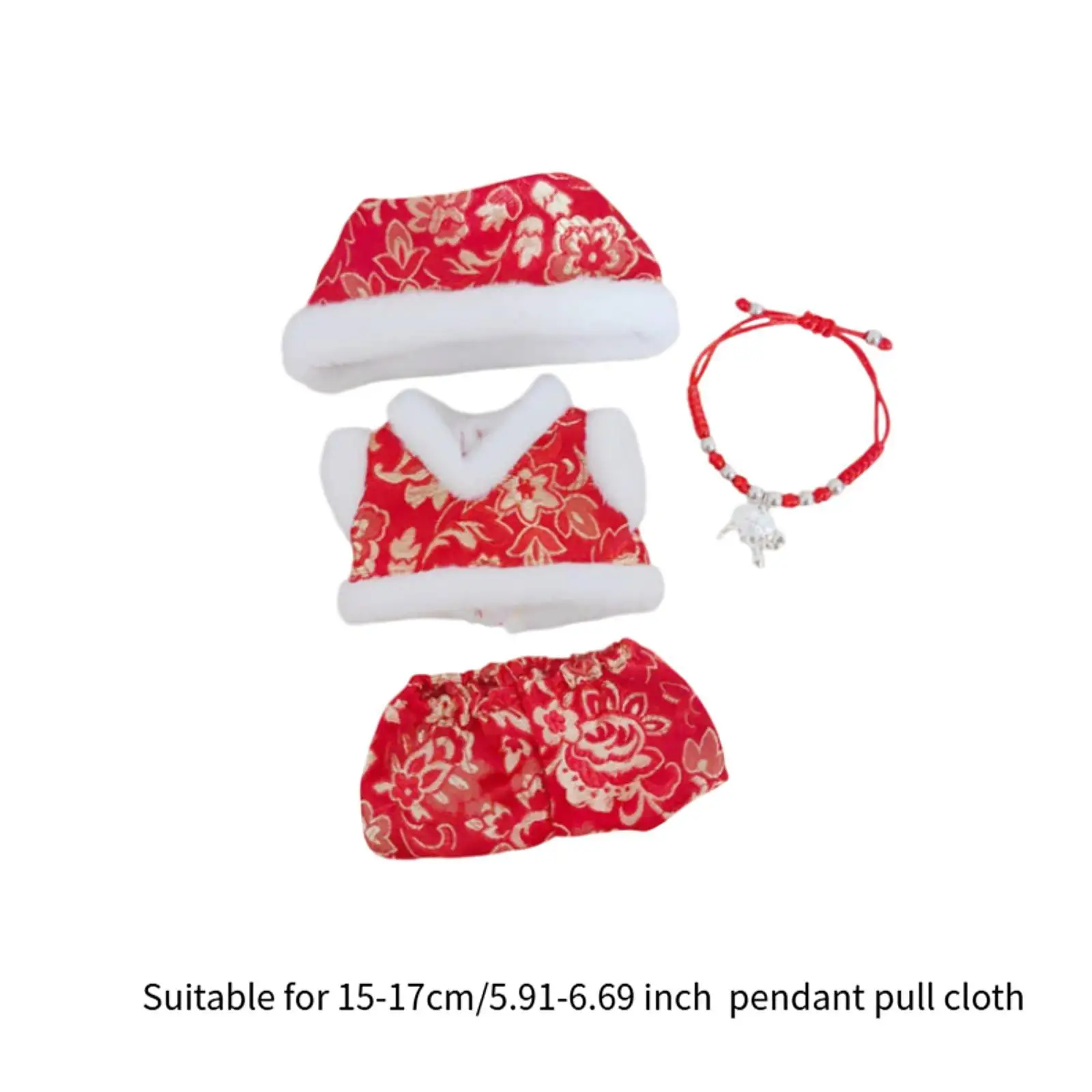 4x Doll Outfit Set with Traditional Chinese for 15 Or 17cm Dolls