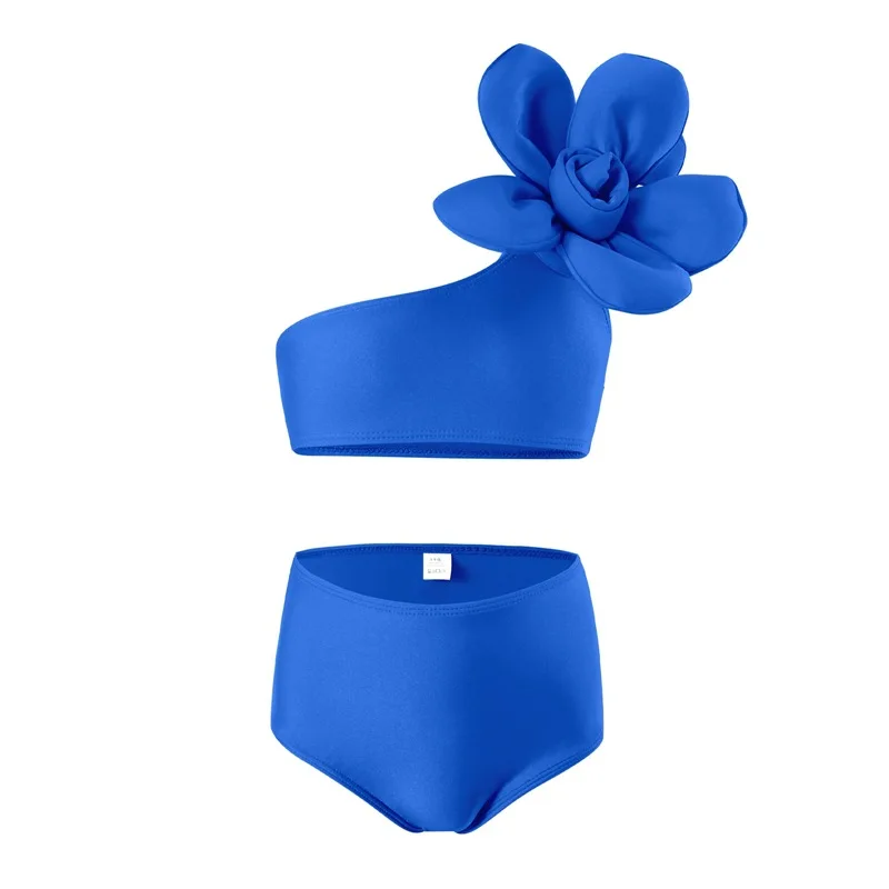 Bikini floral sin mangas para bebé niña – Traje de baño verano - imagen 5