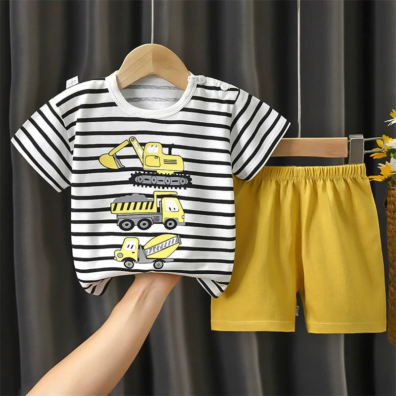 Conjunto verano manga corta niño - Top ligero y pantalón corto - imagen 5