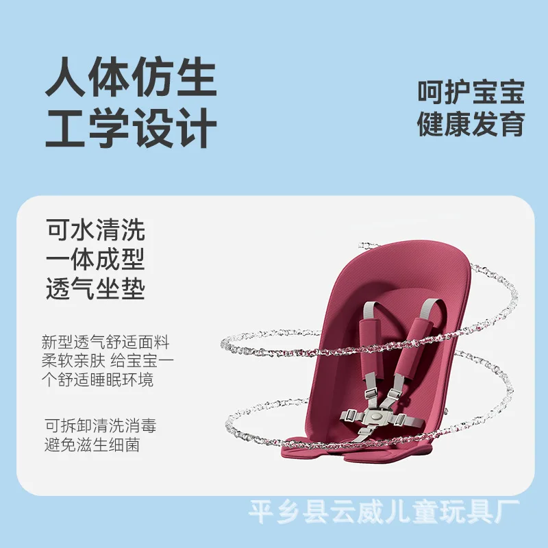 Andador plegable para bebé con asiento reclinable y ruedas antivuelco - imagen 4