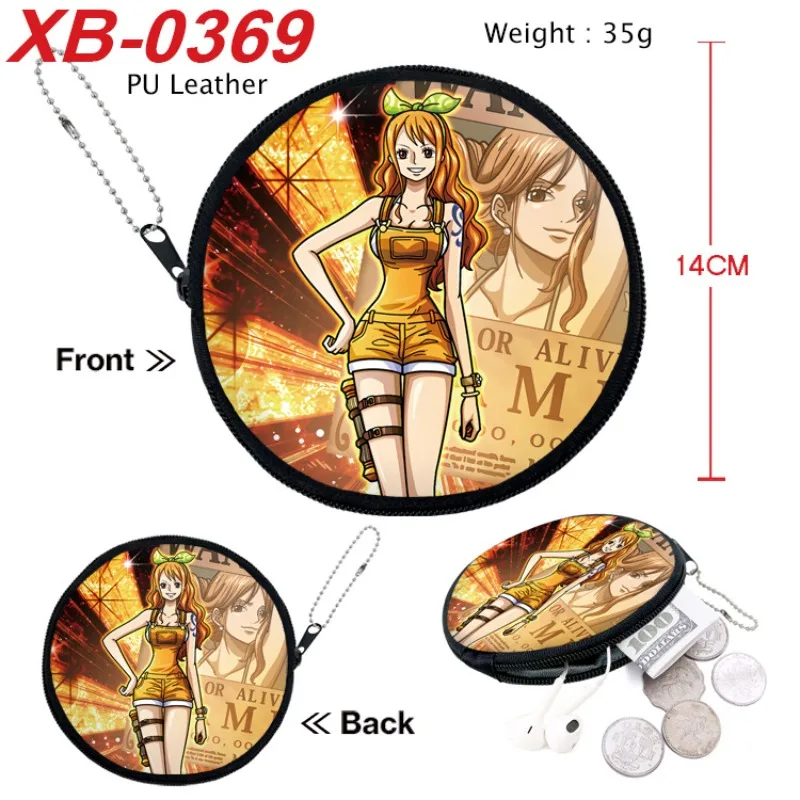 Monedero de una pieza Luffy, Mini monedero redondo de Anime, bolsa de almacenamiento multifuncional portátil de moda, accesorios para regalos - imagen 4
