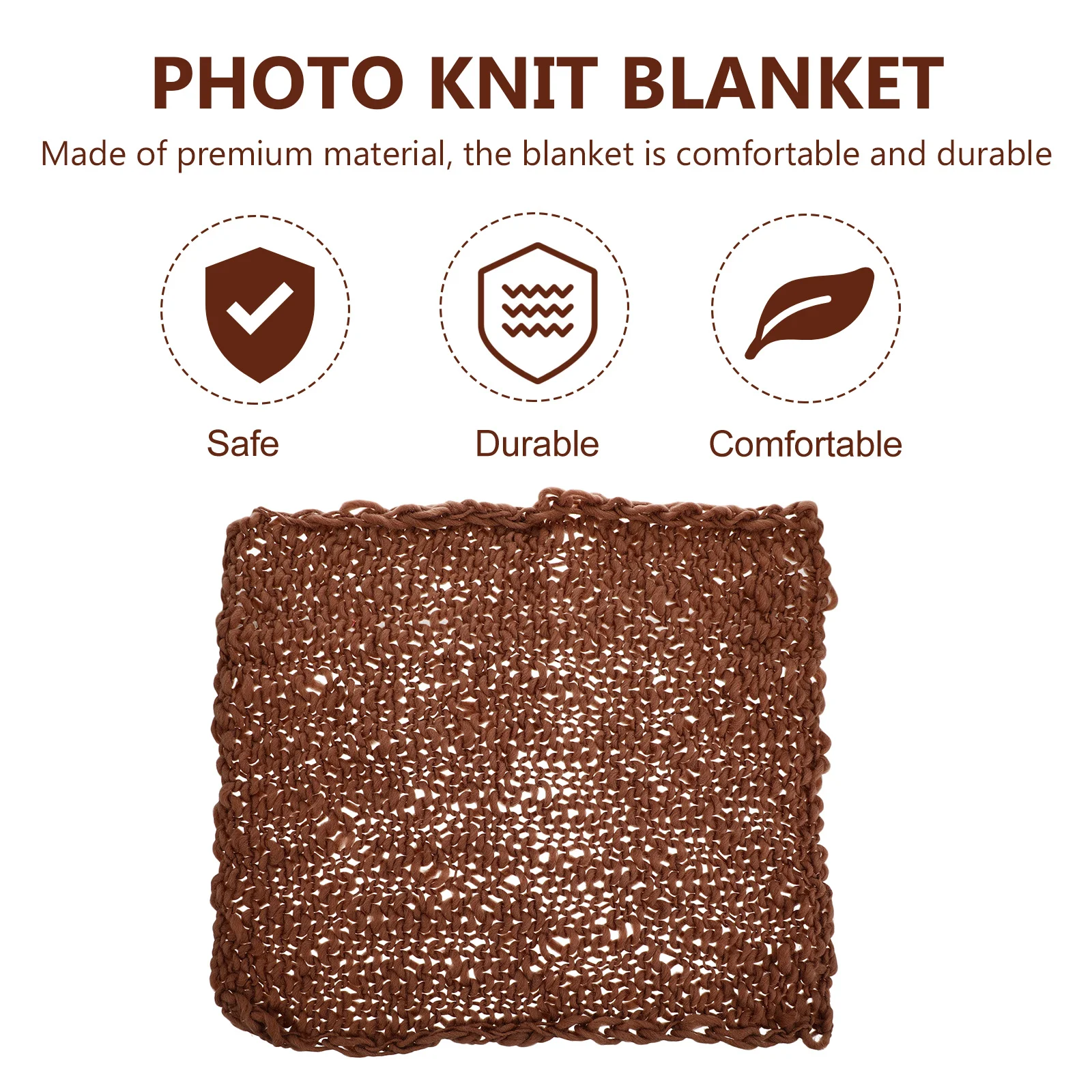 Manta para fotografía de recién nacido, accesorio para fotografía de bebé de lana tejido a mano, grande, cómodo, respetuoso con la piel, fondo fotográfico infantil reutilizable, 1 Uds.