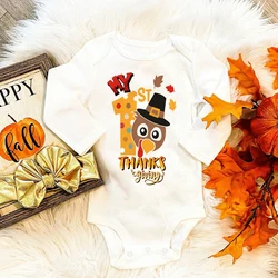 Body Acción Gracias para bebé – Pelele con pavo infantil
