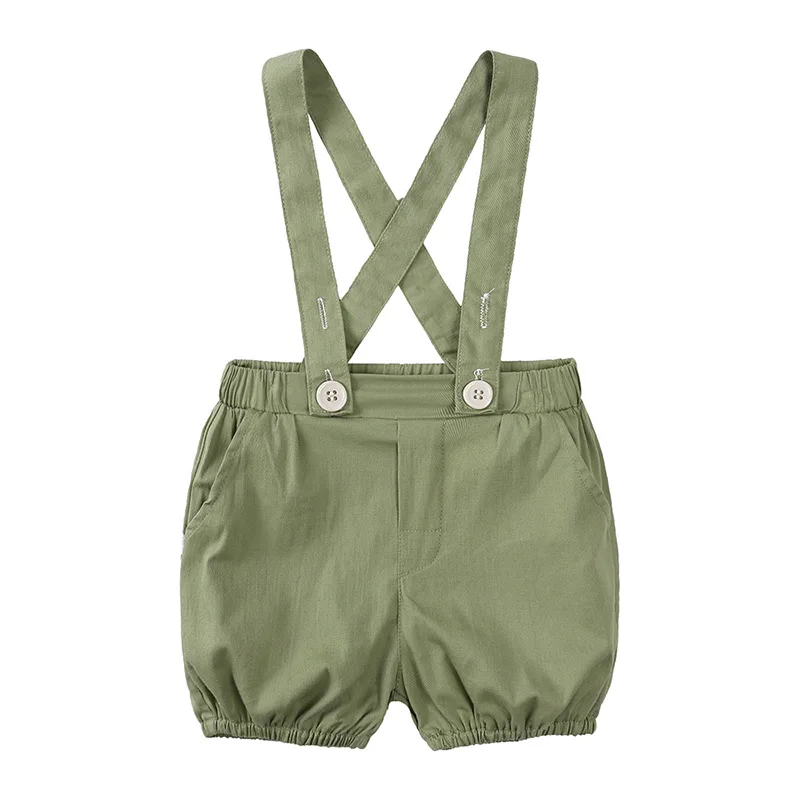 Conjunto de ropa de verano para recién nacido, traje de algodón de manga corta y pantalones cortos, moda coreana, BC697, 2 piezas - imagen 4