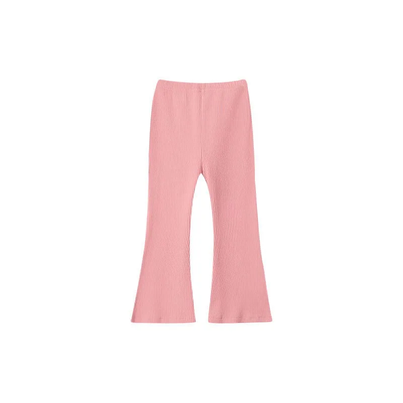 Pantalones acampanados de seda helada cómodos para niña verano - imagen 5