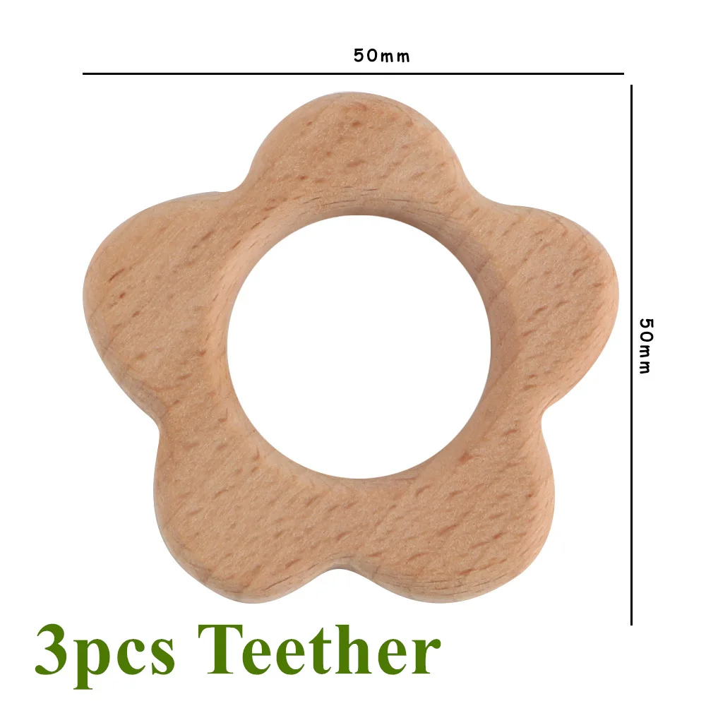 3pcs flower teether