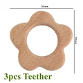 3pcs flower teether