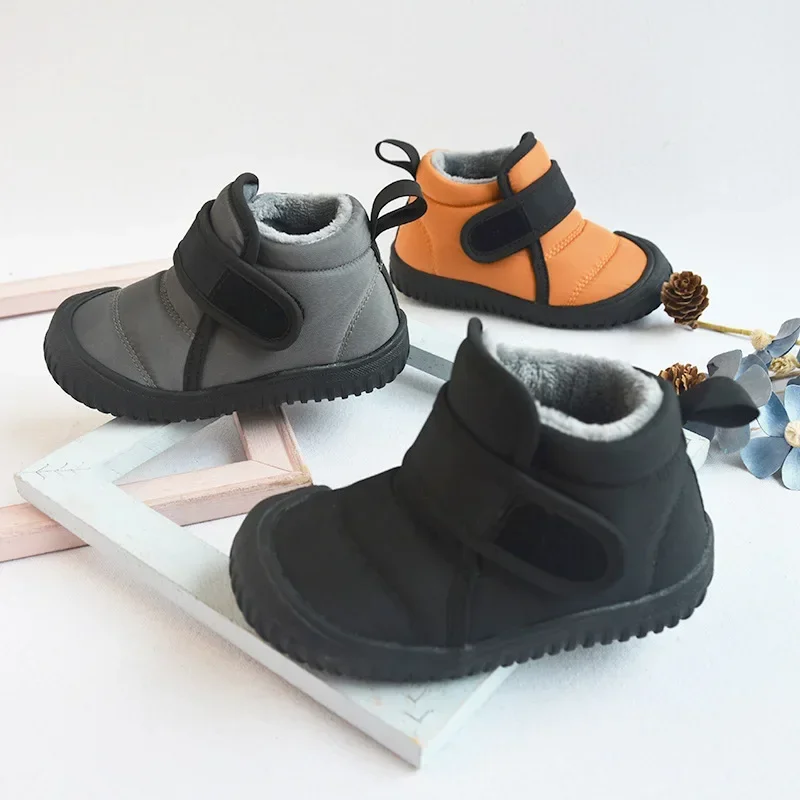 Botas de nieve infantiles con forro térmico y suela flexible - imagen 3