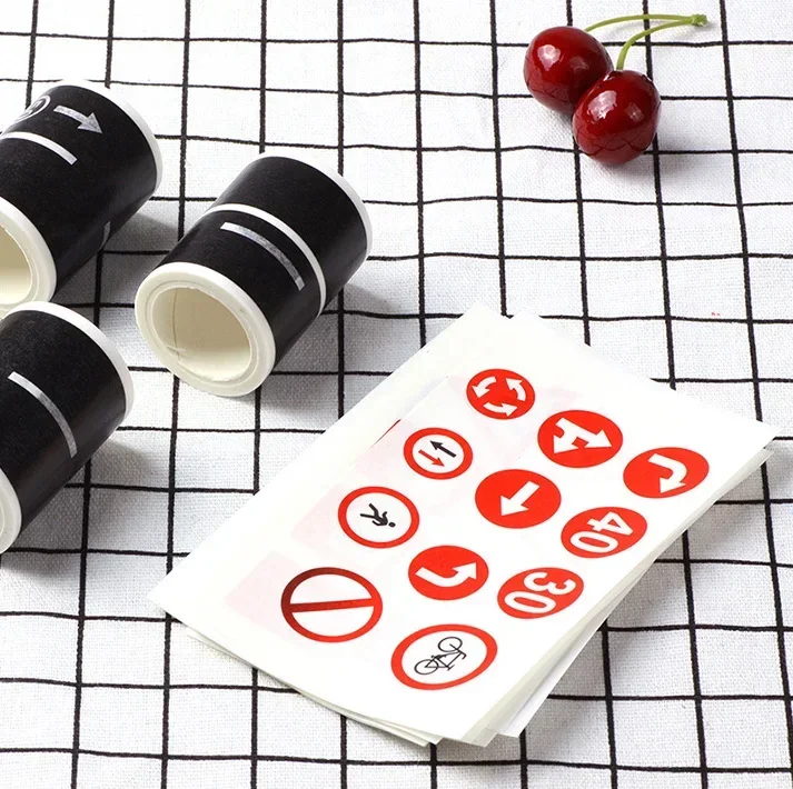 1 Uds. Cinta Washi de papel con diseño curvo de tren ferroviario de 5m, cinta adhesiva de tráfico por carretera DIY, etiqueta adhesiva para álbum de recortes, cinta adhesiva - imagen 5