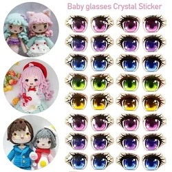 Pegatinas de ojos decorativas para manualidades anime – Set adhesivos de 8 a 15mm
