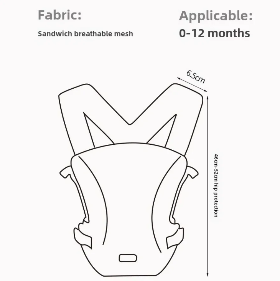 Portabebés bandolera transpirable – Uso frontal y dorsal - imagen 4