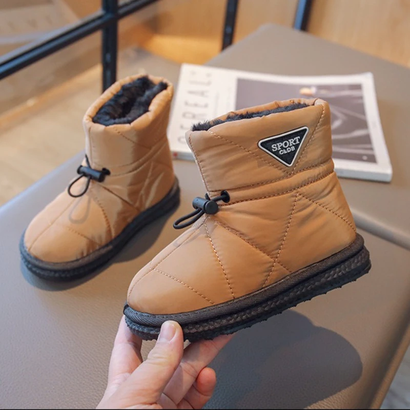 Botas para niños, nuevas botas de invierno para niñas, botas de nieve para niños, botas de invierno cálidas para niñas, zapatos versátiles para niñas, zapatos cómodos de algodón para niños - imagen 2