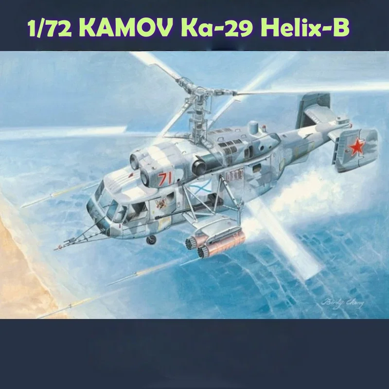 TRUMPETER 1/72 Kamov Ka-29 Helicóptero Helix-B Modelo de rompecabezas de ensamblaje de plástico