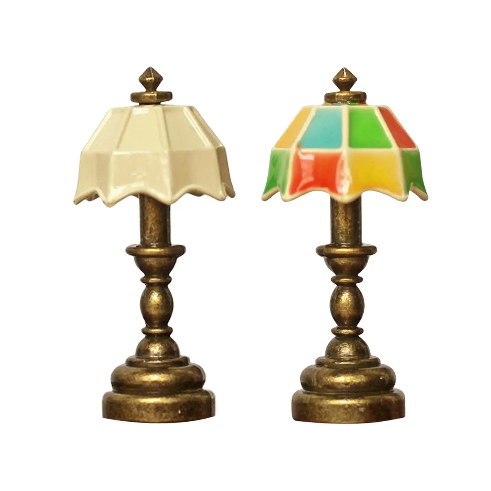 1:12 Dollhouse Table Lamp Miniuature Dollhouse Desk Light for Decoration