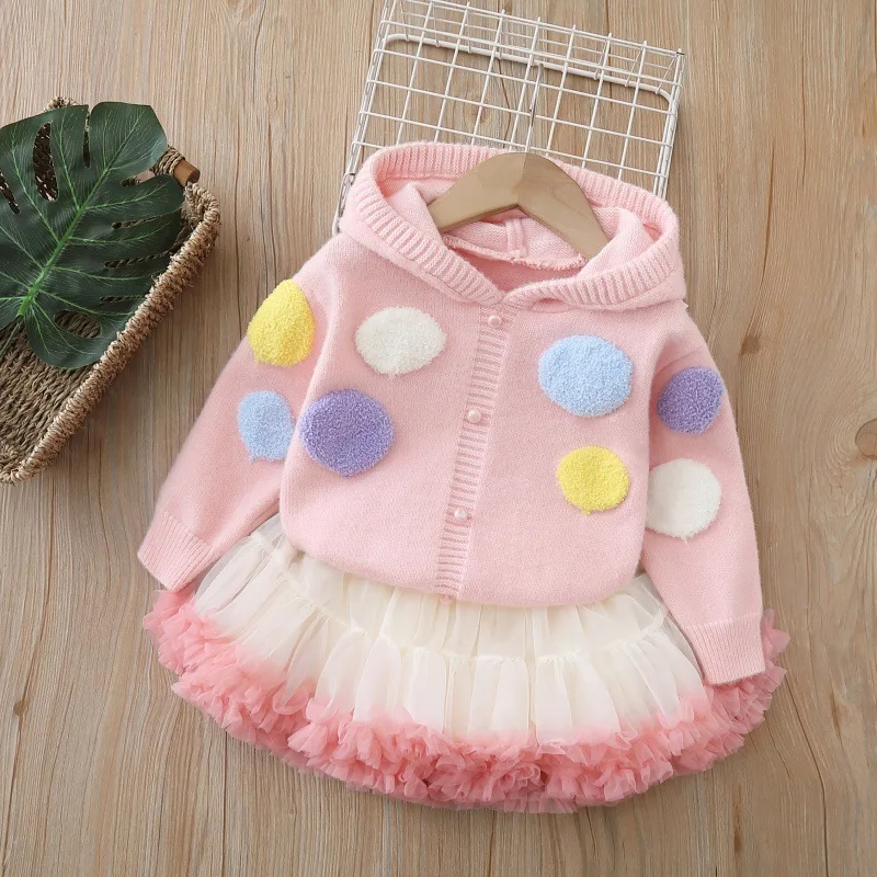Milancel Conjunto de suéter y falda tutú para niños – Estilo dulce - imagen 4