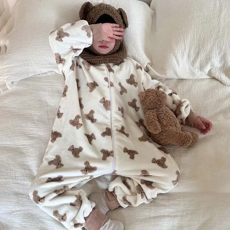 Pijama infantil de franela para niña – Cálida invierno - imagen 3