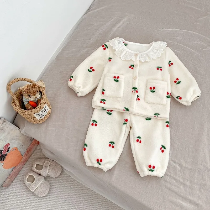 Pijama de lana polar para niños con forro cálido - imagen 3