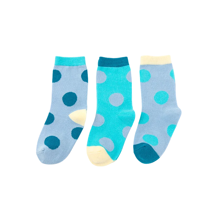 3 par/lote de calcetines de Otoño Invierno de 0 a 6 años con patrón de algodón suave calcetines de arcoíris para niñas calcetines de lunares para bebés recién nacidos - imagen 4