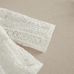 VISgogo Mameluco para niñas con encaje y volantes - Cumpleaños