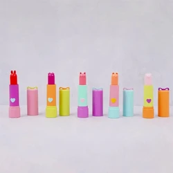 Qualia cápsula de juguete lindo kawaii Animal labio mascota bola cadena gato conejo perro cerdo oso lápiz labial niñas regalos colgante figuras de gasha