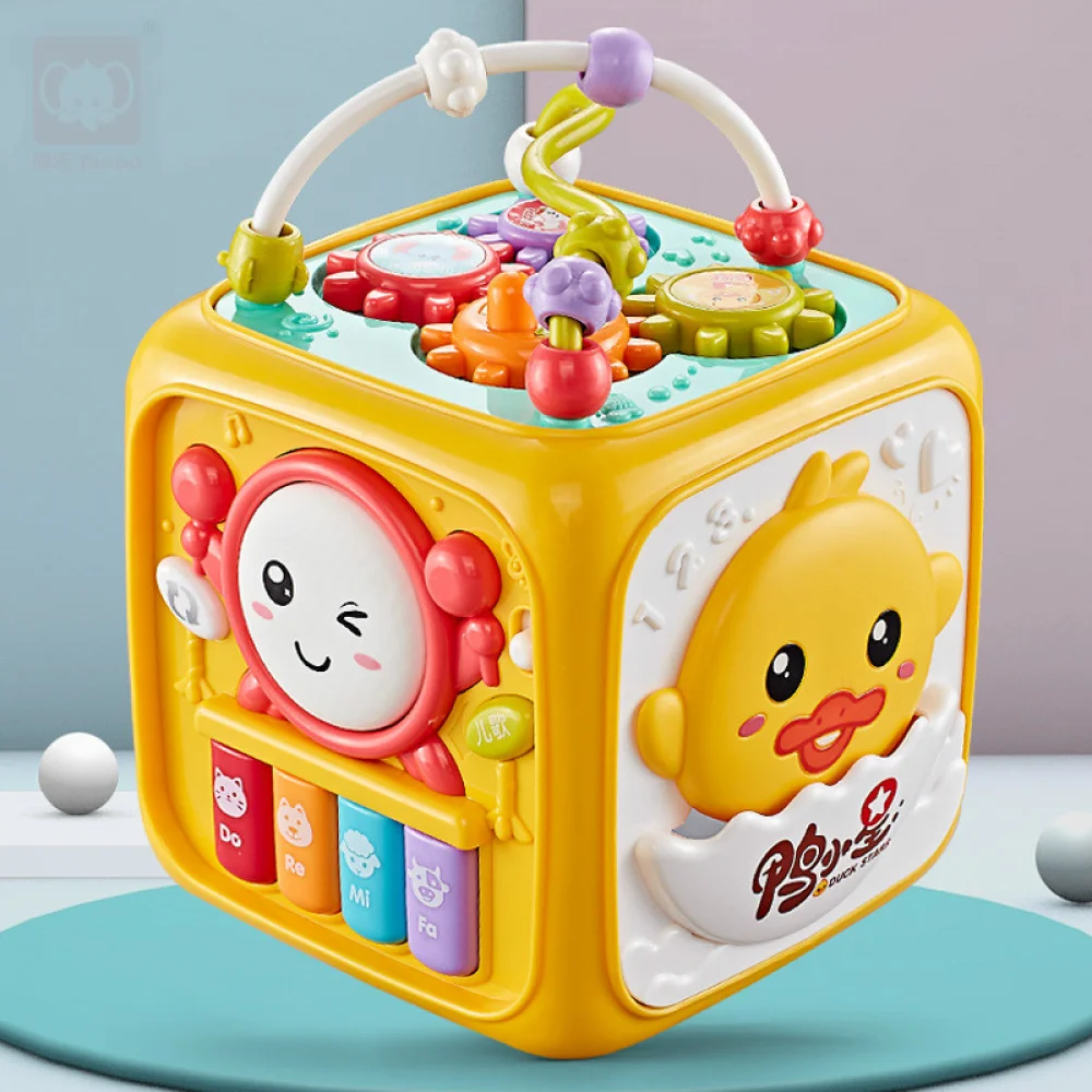 Juguete educativo tambor de percusión para niños hexagonal infantil - imagen 4