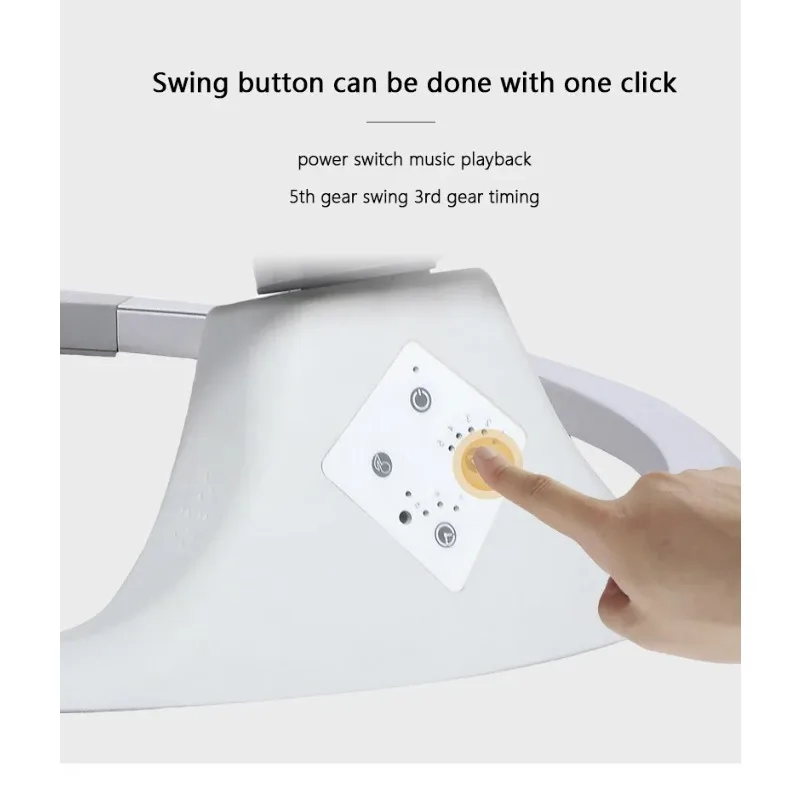 IMBABY mecedora eléctrica bebé con música y movimiento ajustable - imagen 2