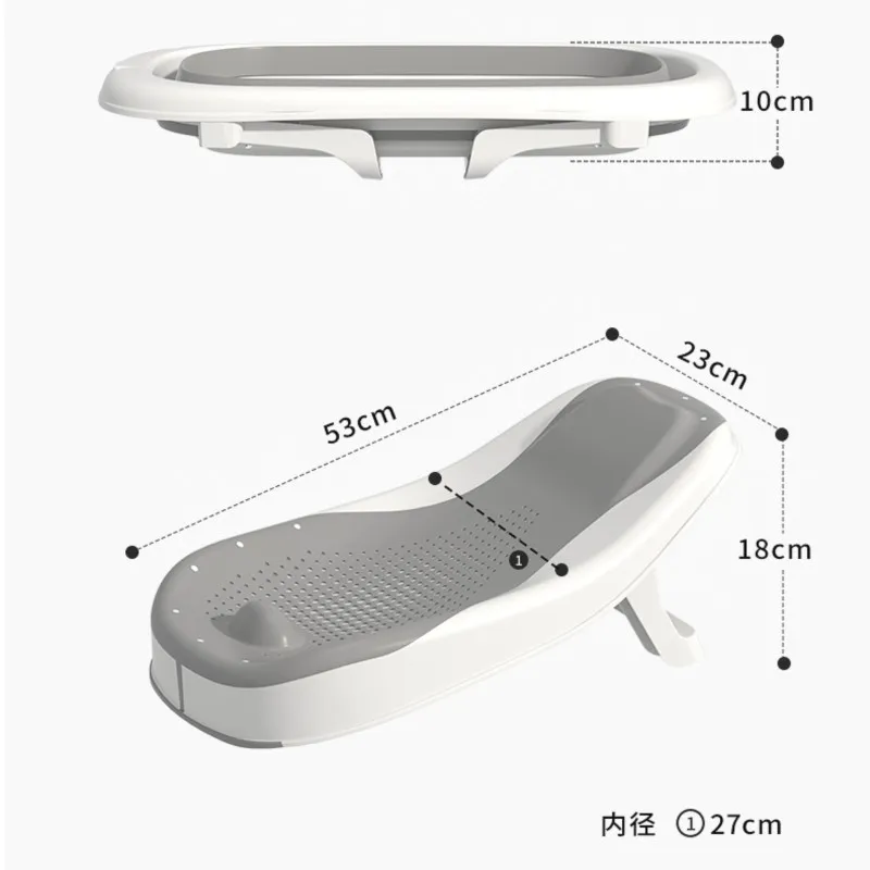 Lazychild-Juego de bañera plegable para bebé, ropa de bebé, lavadora, bañera para bebé, juego de seis piezas, caja de regalo, cosas para bebé, Babybad - imagen 3