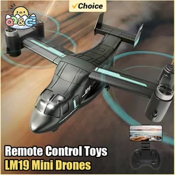 Mini Drones LM19 RC con Control remoto, avión UAV, modo Land Air, avión controlado por Radio, juguetes para niños, regalos para niños