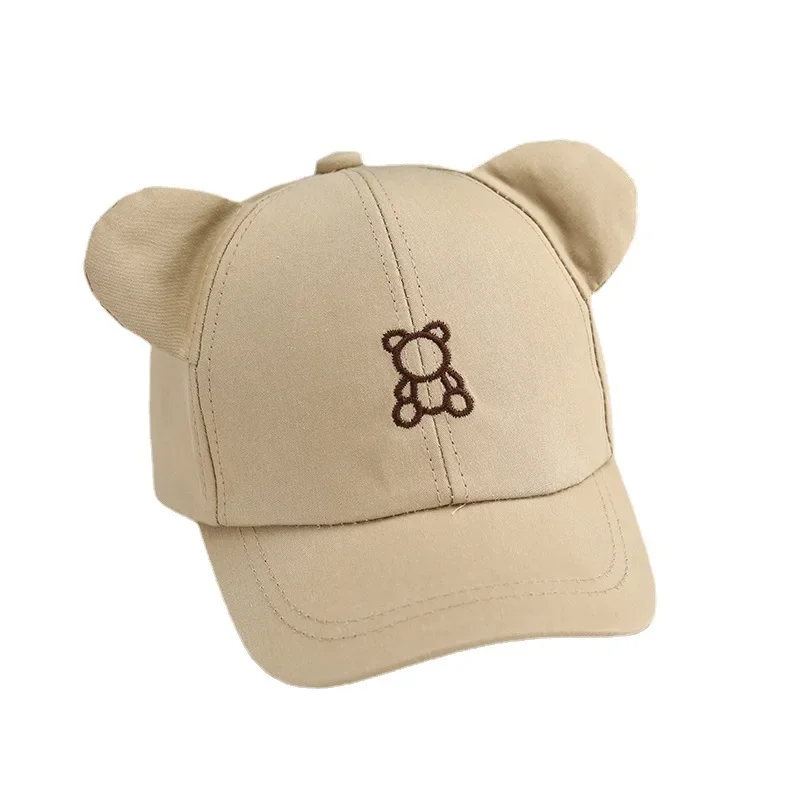 Gorra béisbol infantil con oso bordado – Ajustable unisex - imagen 3