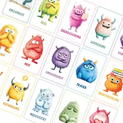 Tarjetas de emociones para niños pequeños - Imágenes realistas