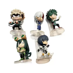 Juguetes originales de My Hero Academia Gashapon, Izuku Midoriya Tsuyu Asui Shouta Aizawa, millones de figuras en miniatura, adornos, Juguetes