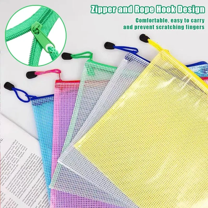 Bolsa impermeable con cremallera para guardar documentos y bolígrafos - imagen 5