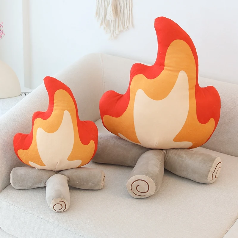 Hoguera de peluche suave para niños – Muñeco de fuego decorativo - imagen 3