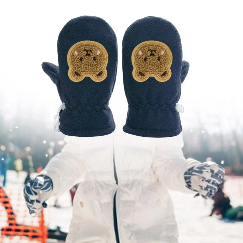 Guantes Térmicos M76C para niños y niñas, manoplas invierno para estudiantes, guantes cálidos para nieve aire libre - imagen 2