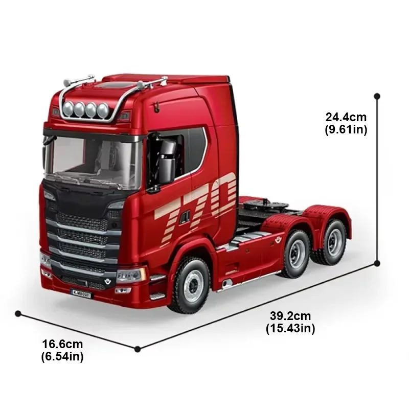Huina 770S Tractor radiocontrol con remolque, luces y sonido - imagen 5