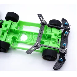 Placa de amortiguador de masa de linterna frontal, piezas de carbono mini 4wd de 1,5mm, autofabricadas, para chasis MS MA AR S2 VS FMA SXX, modelo cnc